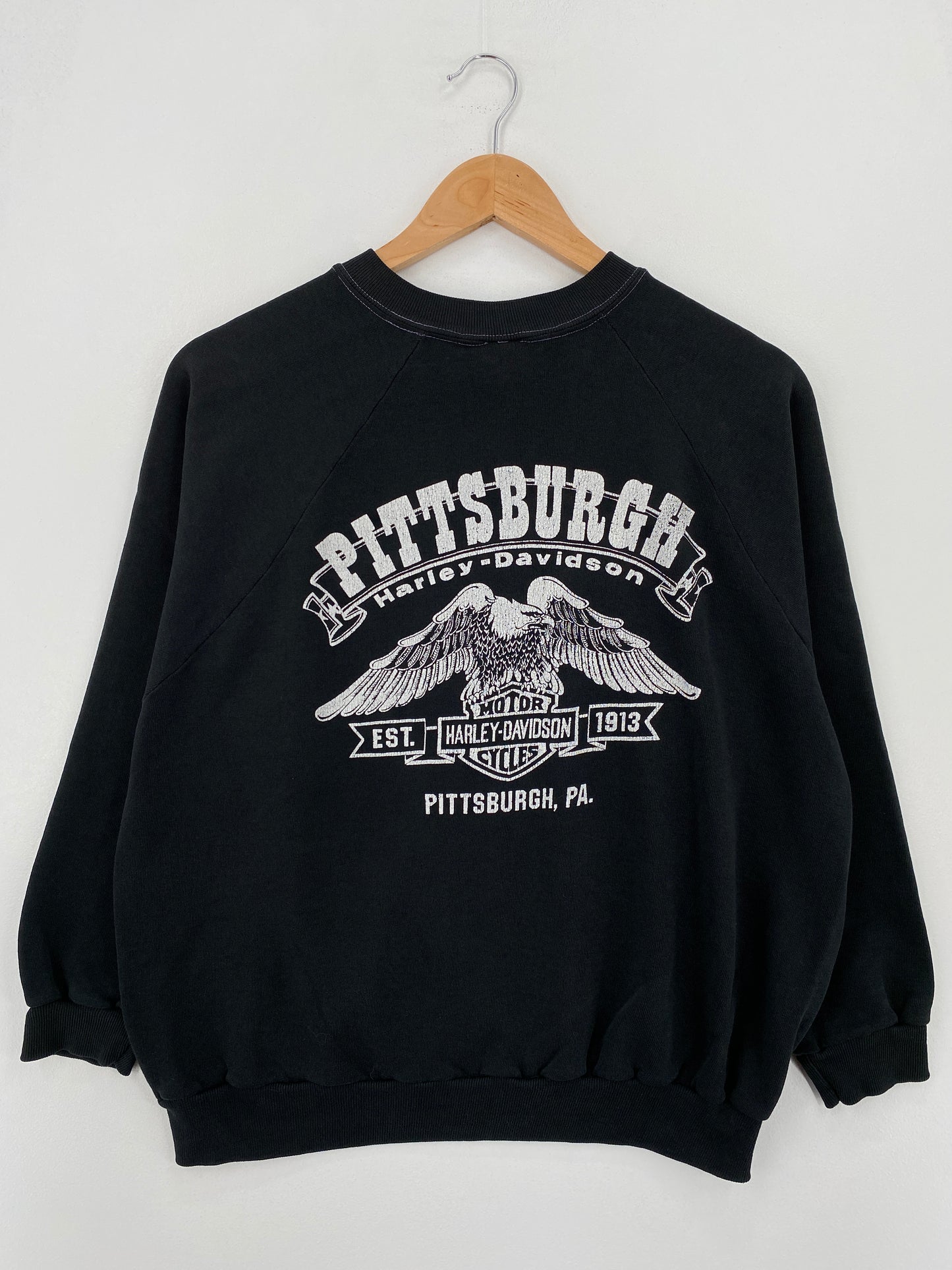 80’s HARLEY DAVIDSON Made in USA Size L Vintage Sweat-Shirt / A7843