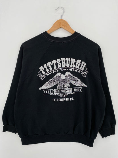 80’s HARLEY DAVIDSON Made in USA Size L Vintage Sweat-Shirt / A7843