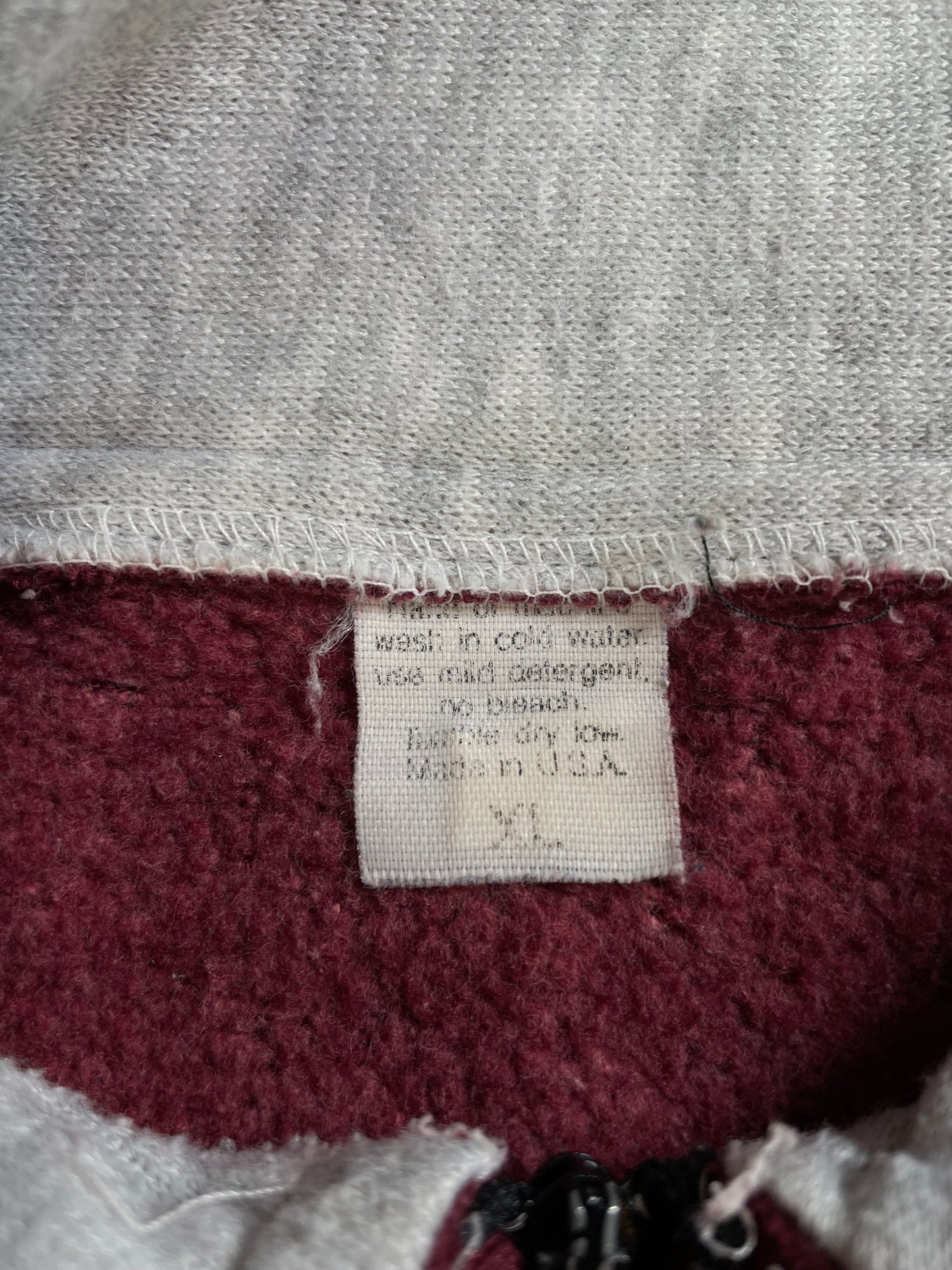 90's SAN FRANCISCO 49ERS Made in USA Size XL Vintage NFL Half Zip-up Sweat-shirt / A1555