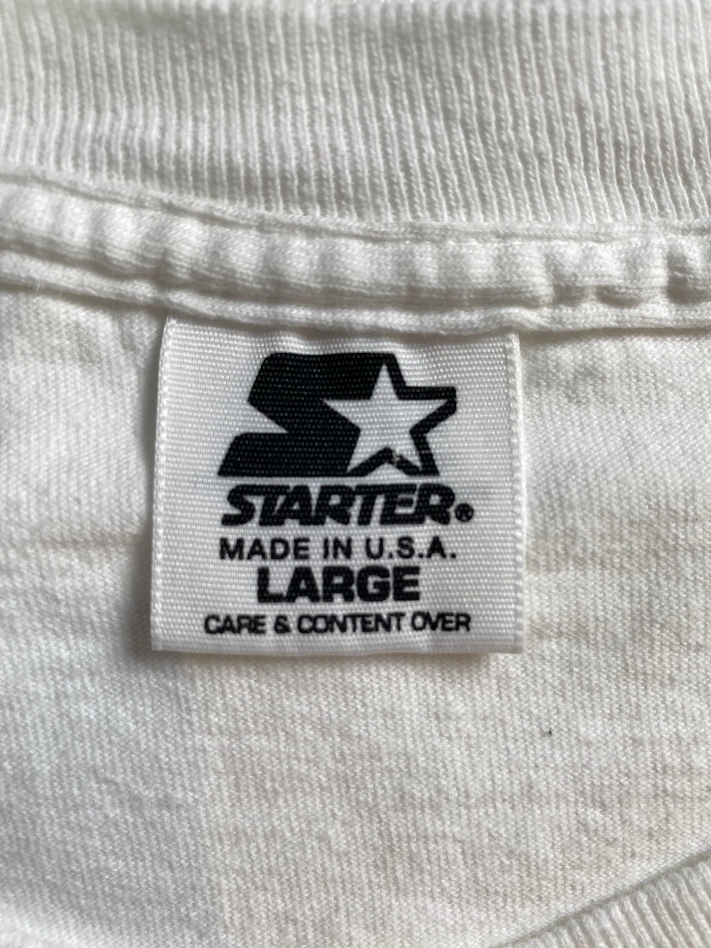 1998 STARTER x CHICAGO BULLS Made in USA Size L Vintage NBA T-Shirt / E4480T