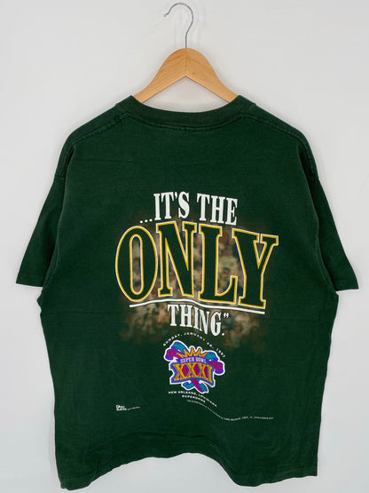 1996 GREEN BAY PACKERS Size No Tag (approx.L-XL) Vintage NFL T-Shirt / K7751