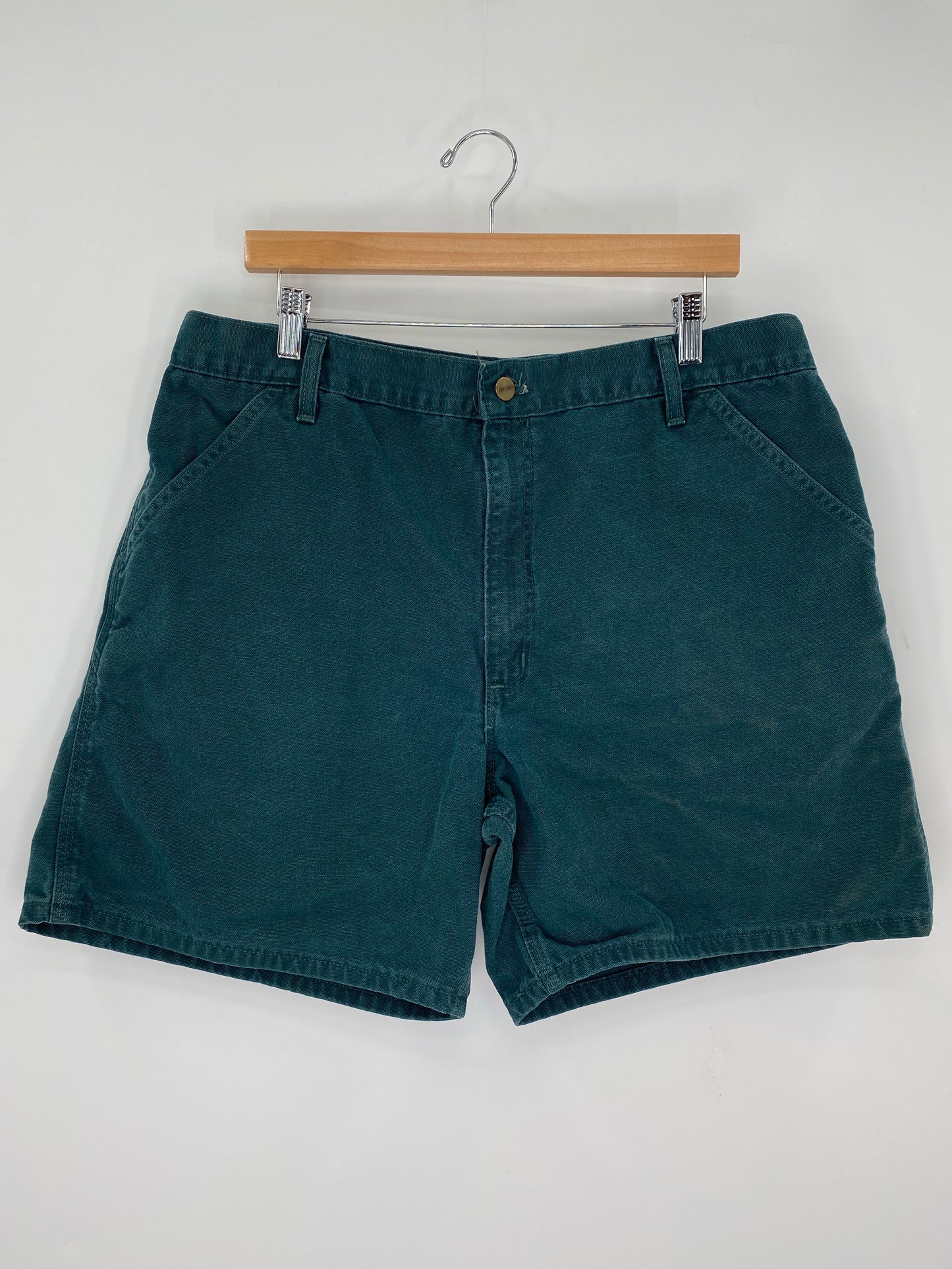 Vintage CARHARTT Size No Tag (Approx.36) Duck Shorts / K9371