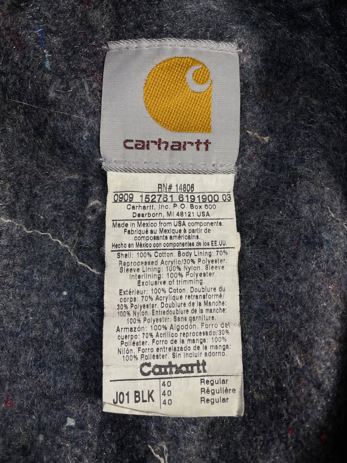 Vintage CARHARTT Size 40(L) Duck Jacket / E657