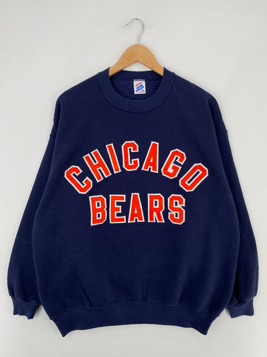 90's CHICAGO BEARS Made in USA Size XL Vintage NFL Sweat-shirt / E2222S