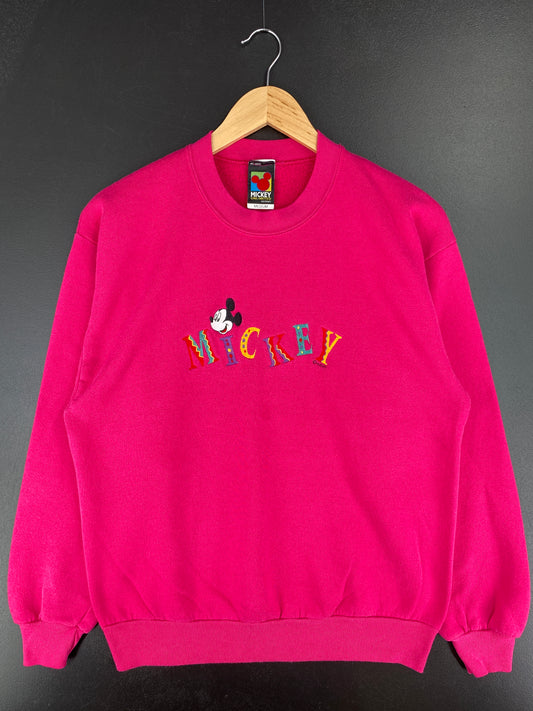 90’s DISNEY MICKEY Made in USA Size M Vintage Sweat-shirt / A4797