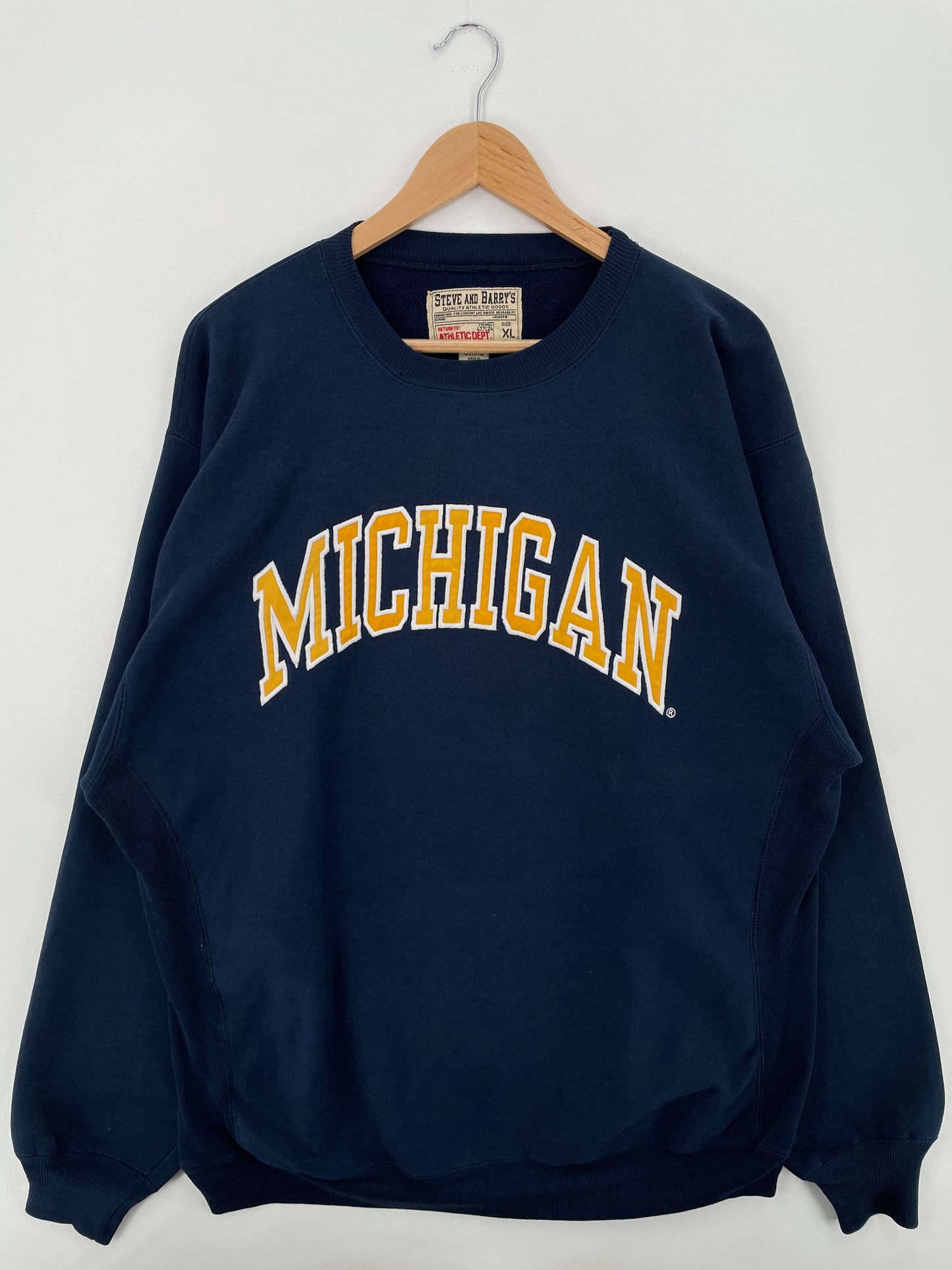 Vintage MICHIGAN Size XL Vintage College Sweat-Shirt / A6543