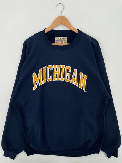 Vintage MICHIGAN Size XL Vintage College Sweat-Shirt / A6543