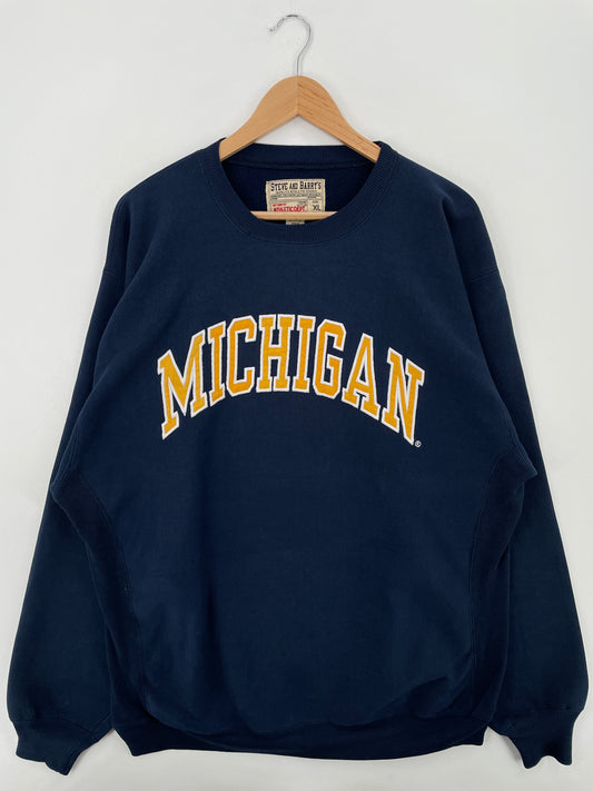 Vintage MICHIGAN Size XL Vintage College Sweat-Shirt / A6543