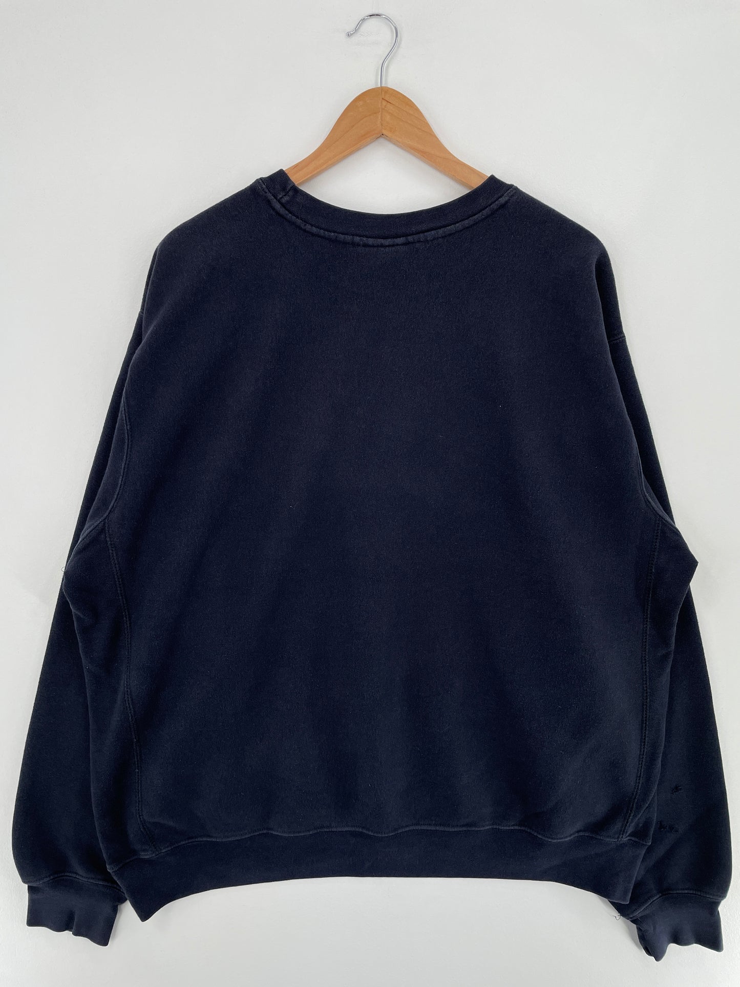 Vintage NAVY Size XL Vintage College Sweat-shirt / E669