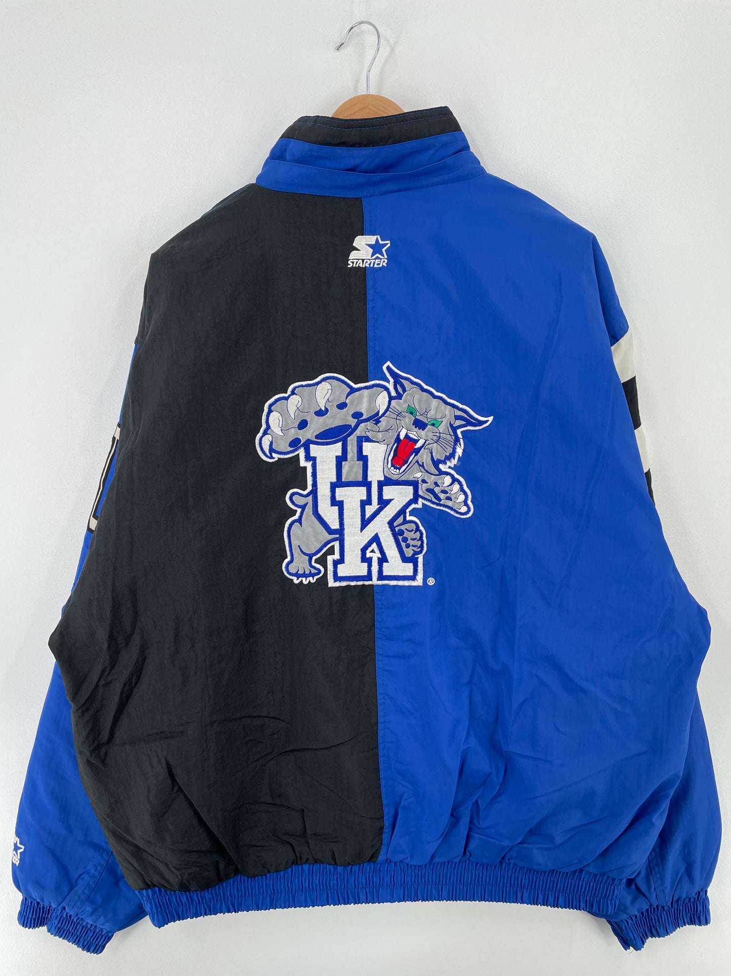 90's STARTER x UNIVERSITY OF KENTUCKY Size XL College Padded Nylon Jacket / A9322