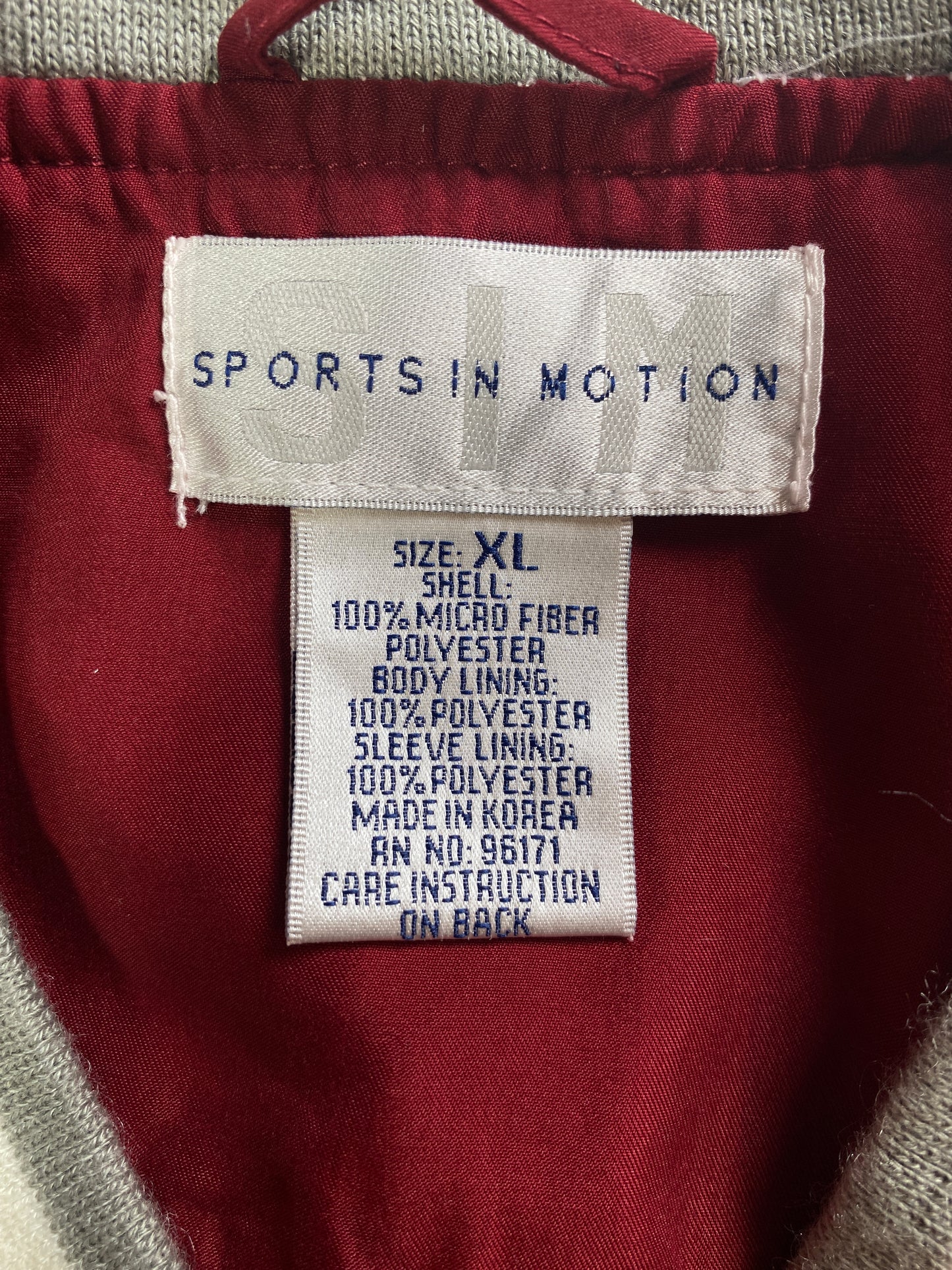Vintage ALABAMA Size XL College Pullover Jacket / A3503
