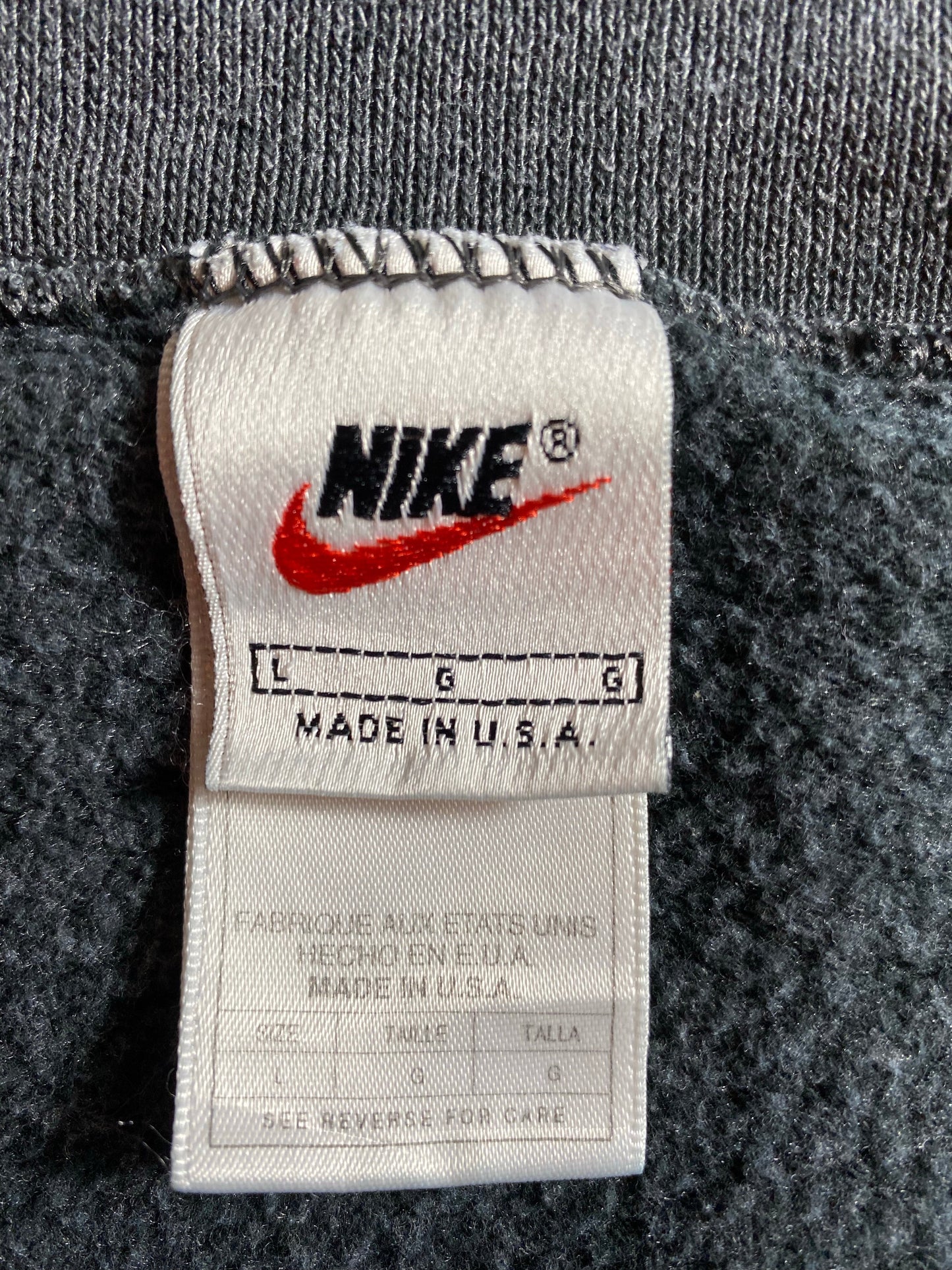 90's NIKE MINI SWOOSH Made in USA Size L Vintage Sweat-Shirt / A6818