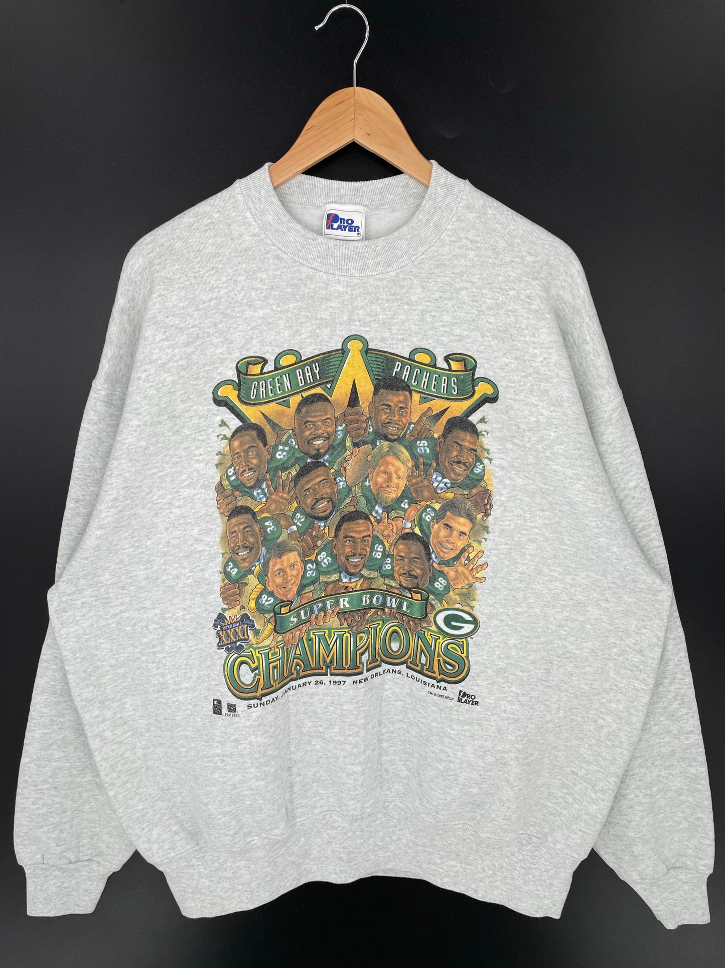 1997 GREEN BAY PACKERS Size XXL Vintage NFL Sweat-Shirts/ K9710