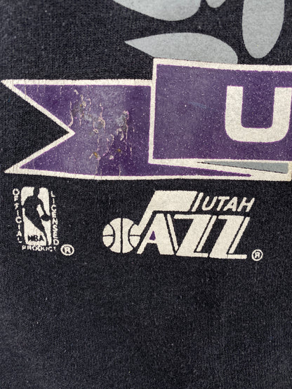 90's UTAH JAZZ Made in USA Size M Vintage NBA Sweat-shirt / A9961