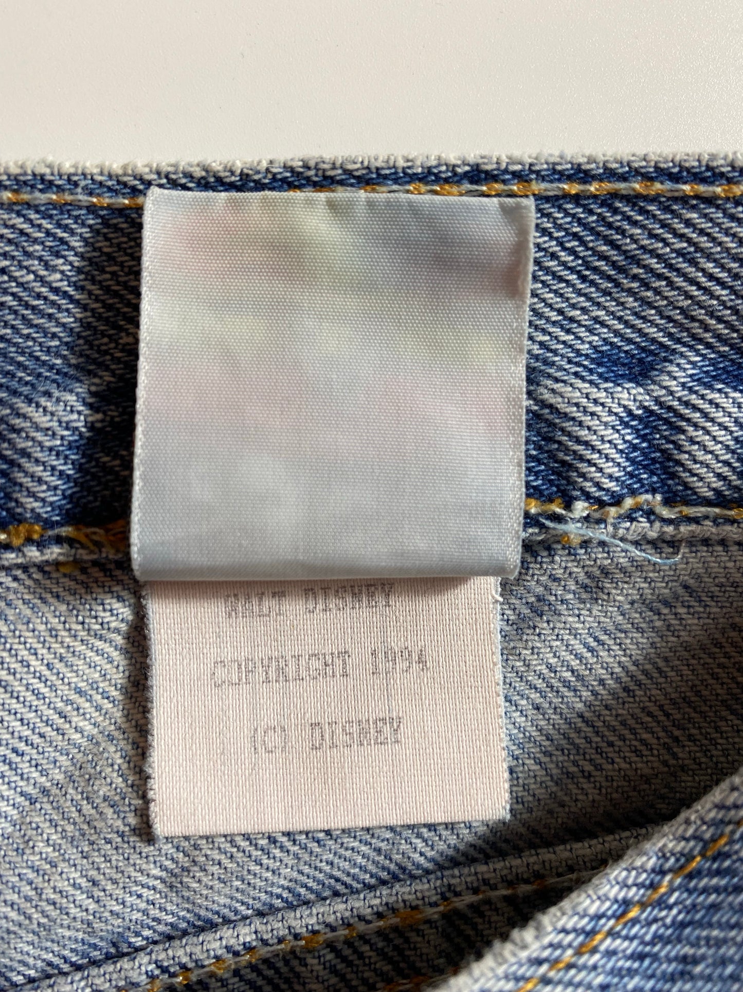 1994 DISNEY MICKEY AND MINNIE Made in USA Size 28 Denim Pants / K6721