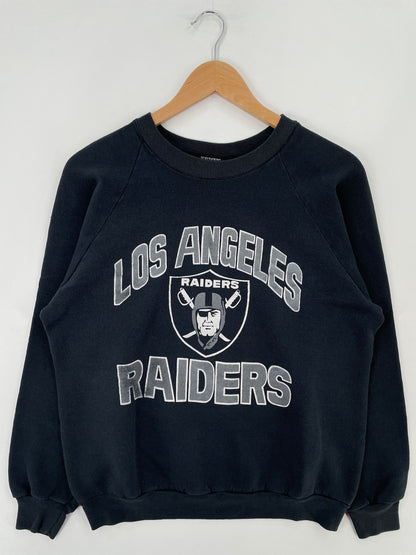 90's LOS ANGELES RAIDERS Made in USA Size L Vintage NFL Sweat-Shirt / E4081S