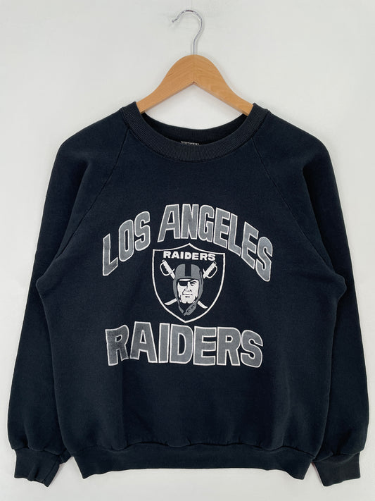 90's LOS ANGELES RAIDERS Made in USA Size L Vintage NFL Sweat-Shirt / E4081S