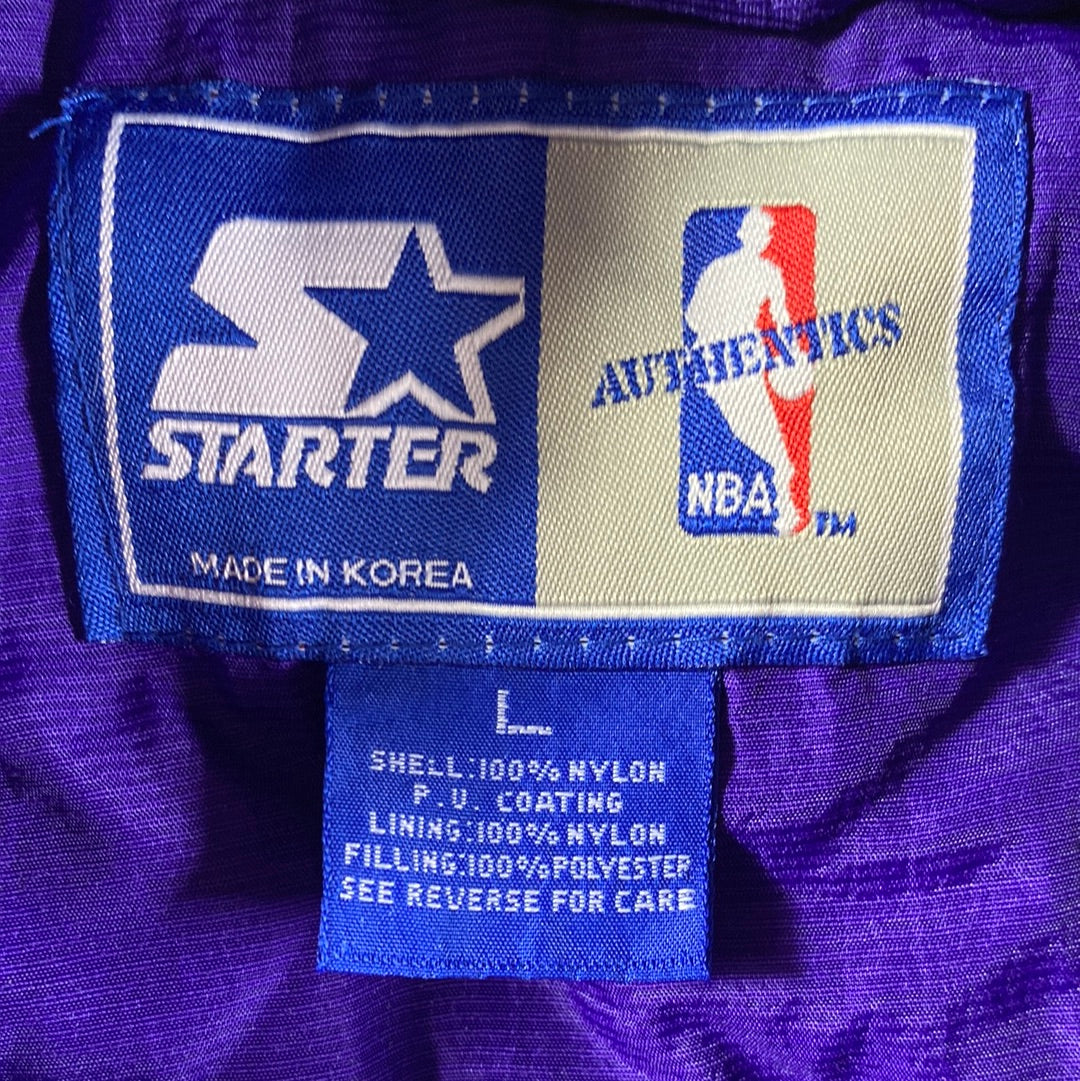 90's STARTER x MILUWALKEE BUCKS Size L Vintage NBA Nylon Jacket / A8763