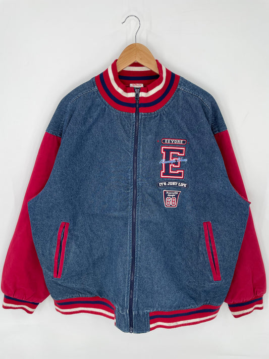 Vintage Disney EEYORE Size XL Denim Jacket / K9193
