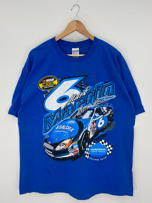 Vintage NASCAR MARK MARTIN Size XL Racing T-Shirt / K9502