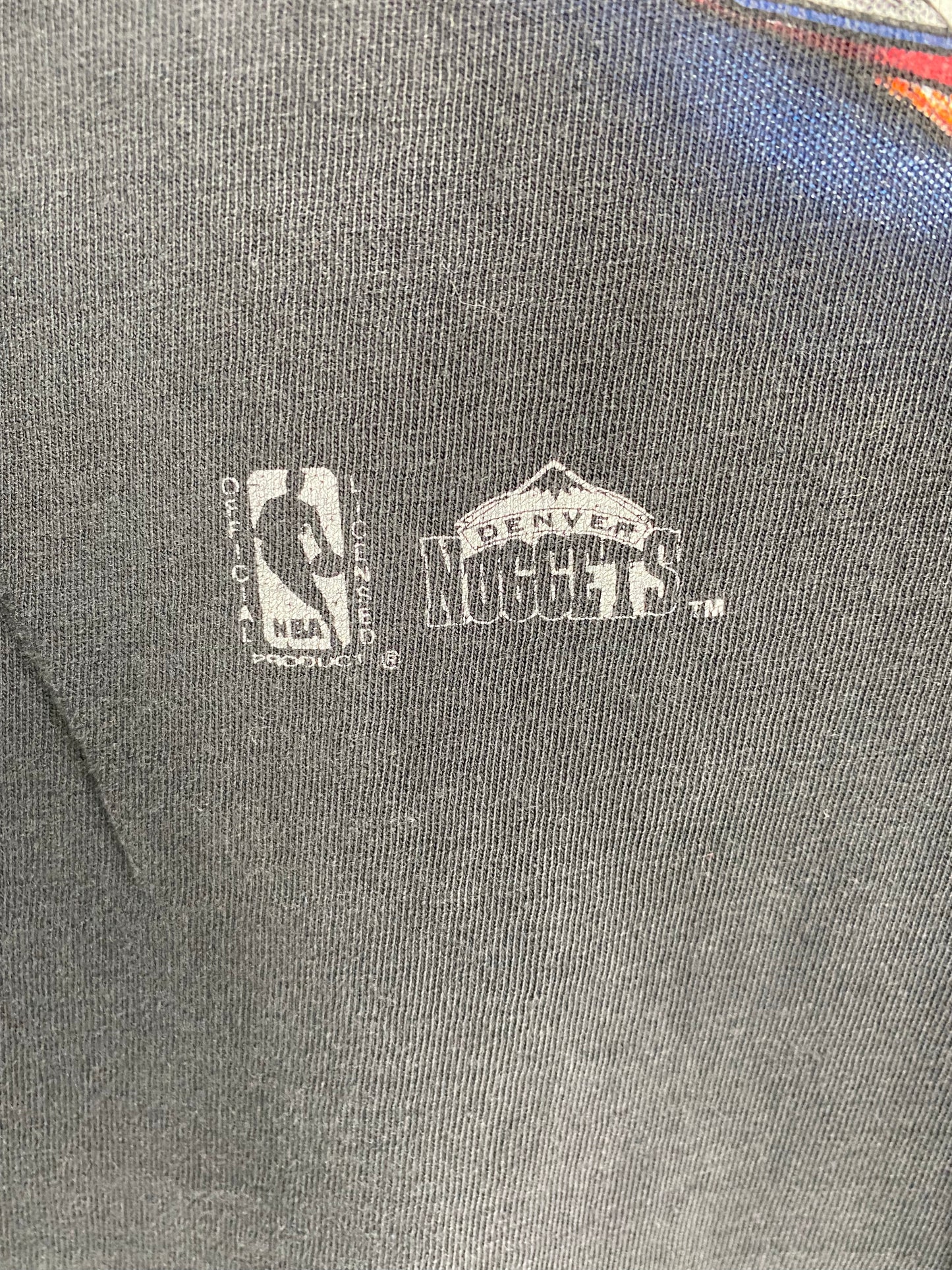 90's DENVER NUGGETS Size L Vintage NBA T-shirt / K9374