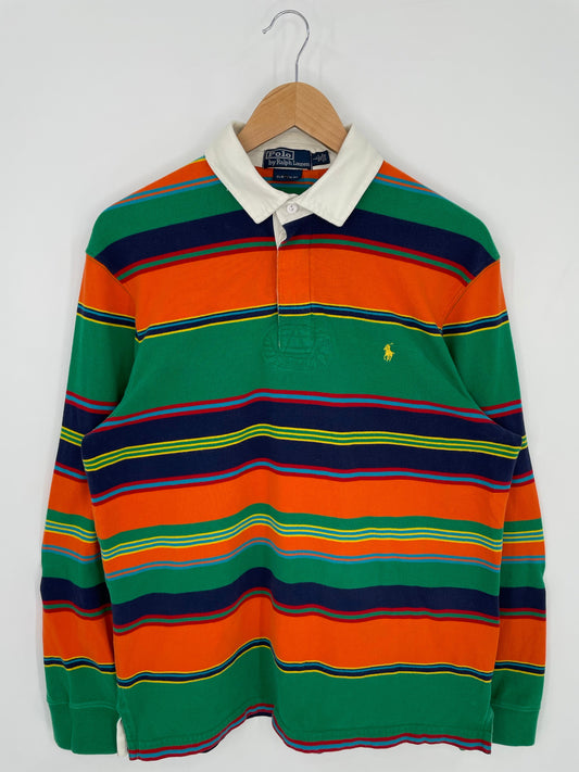 90's POLO RALPH LAUREN Size L Vintage Rugby-Shirt / A8632