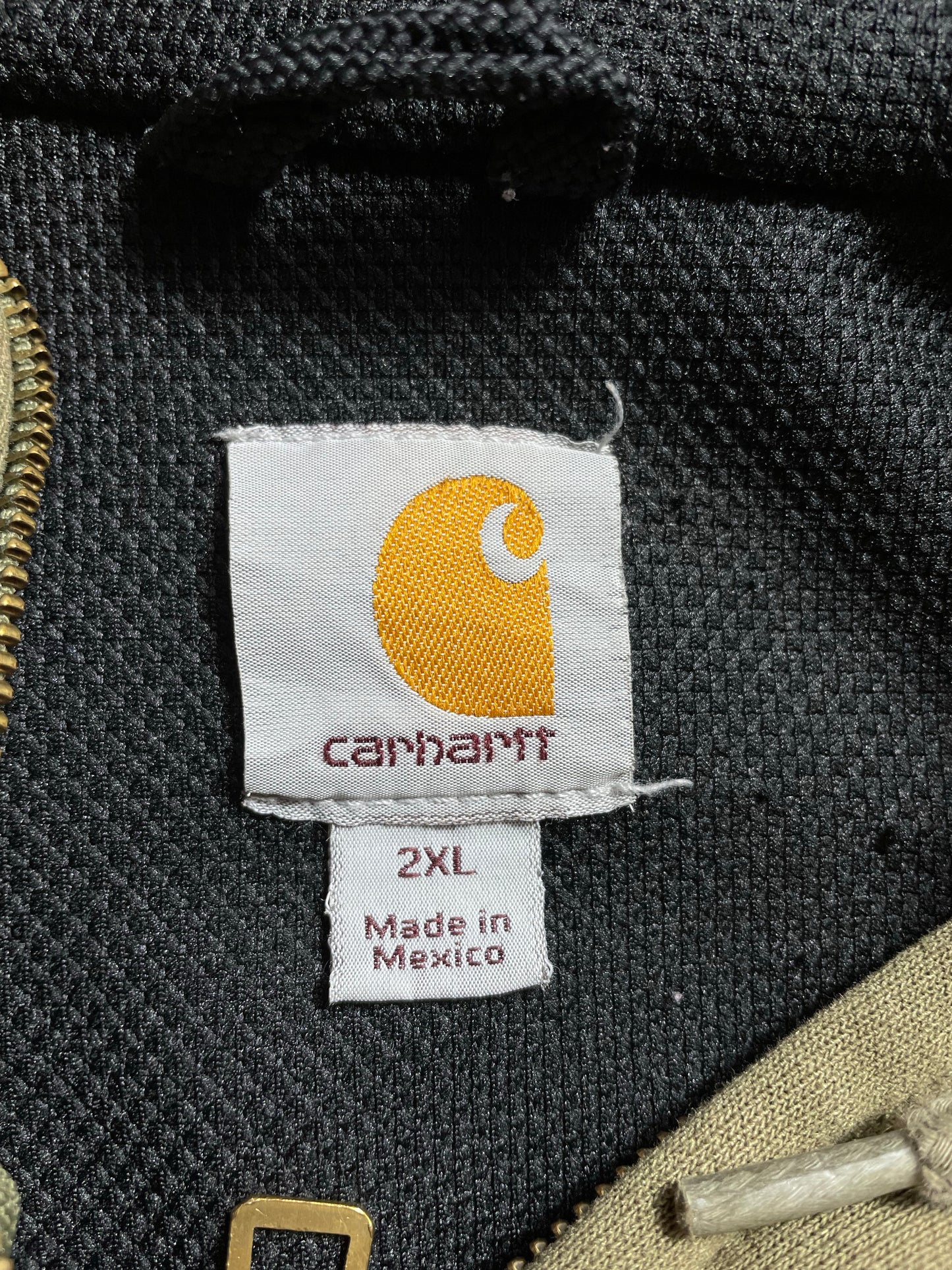 Vintage CARHARTT Double Face Size XXL Zip-up Hoodie Sweat-Shirt / K9429