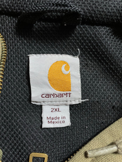 Vintage CARHARTT Double Face Size XXL Zip-up Hoodie Sweat-Shirt / K9429