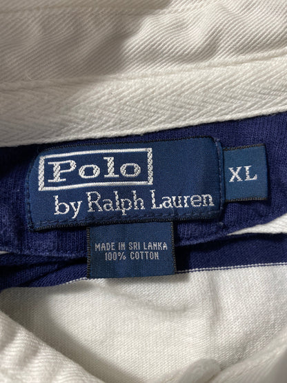 Vintage POLO RALPH LAUREN Size XL Rugby-Shirt / E494