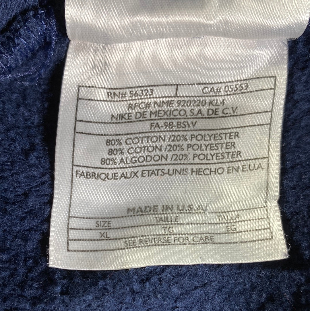 90's NIKE Size XL Vintage Hoodie Sweat-Shirt / E1048