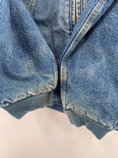 Vintage CARHARTT Size M Hoodie Denim Jacket / A7300