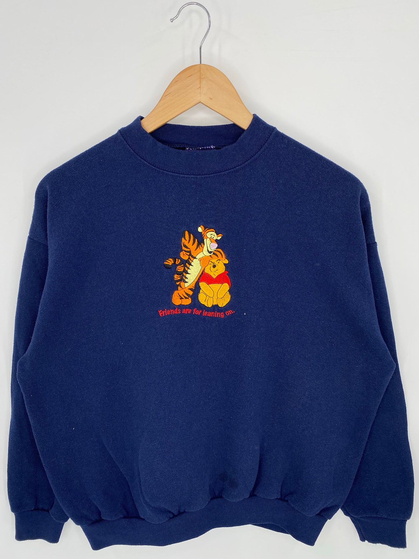 90's DISNEY POOH TIGGER Made in USA Size L Vintage Sweat-shirt / K7733
