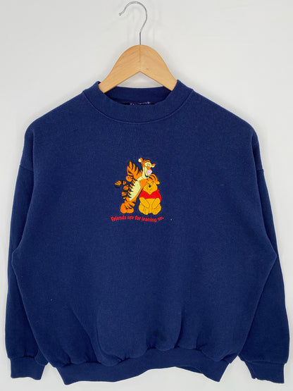 90's DISNEY POOH TIGGER Made in USA Size L Vintage Sweat-shirt / K7733