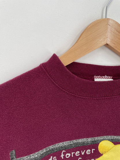 90's DISNEY WINNIE THE POOH Made in USA Size L Vintage Sweat-shirt / A6534