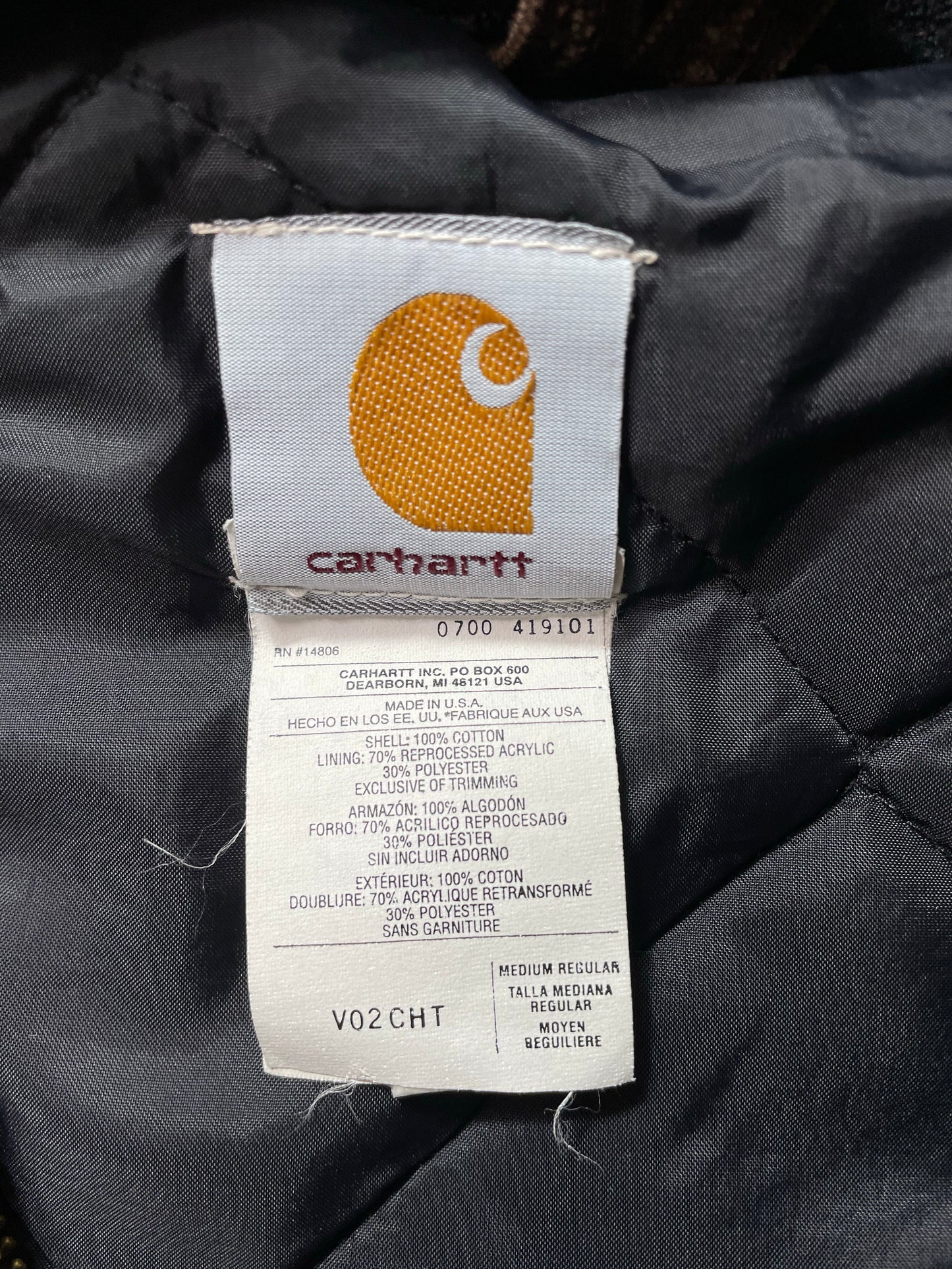 90's CARHARTT Made in USA Size M Vintage Vest / K8085
