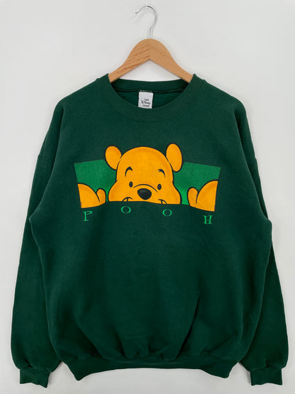 90's DISNEY WINNIE THE POOH Made in USA Size XL Vintage Sweat-shirt / A6533