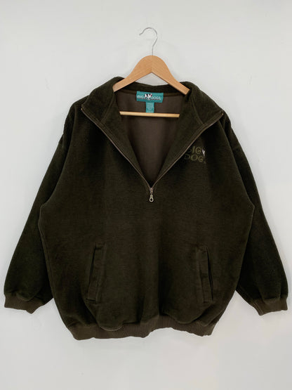 90's BIG DOGS Size M Vintage Half Zip Sweat-Shirt / K7977