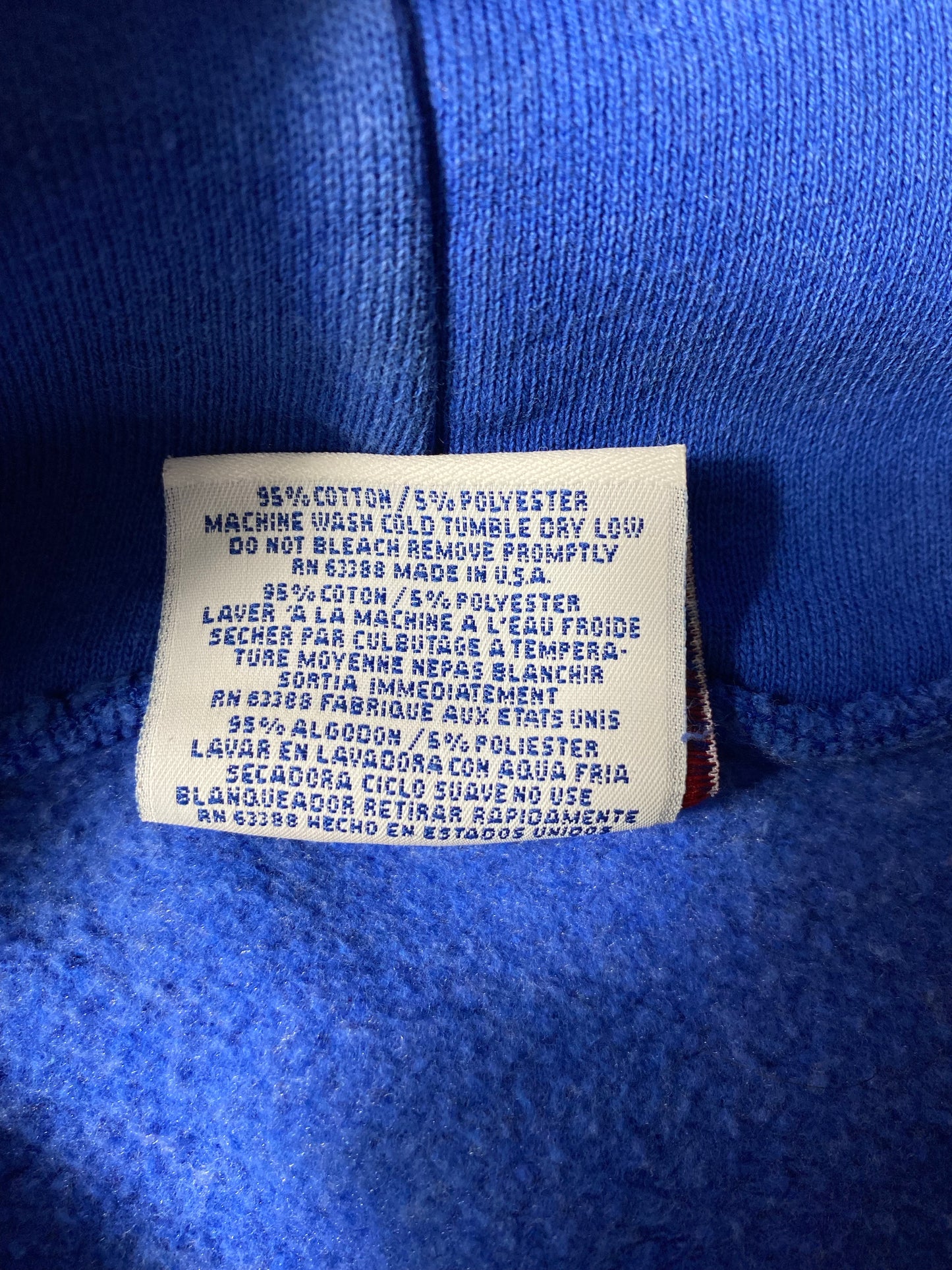 90’s NEW YORK GIANTS Made in USA Size XL Vintage NFL Hoodie Sweat shirt / K7403