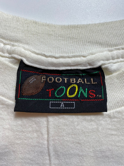 1993 DALLAS COWBOYS x LOONEY TUNES Made in USA Size L Vintage NFL T-Shirt / K7746