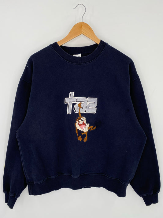 1999 LOONEY TUNES TAZ Size S Vintage Sweat-shirt / K7136
