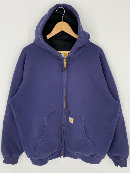 Vintage CARHARTT Size XL Zip-up Hoodie Sweat-Shirt / K8680