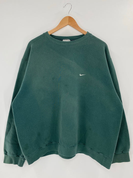 90's NIKE MINI SWOOSH Made in USA Size XL Vintage Sweat-shirt / k5688