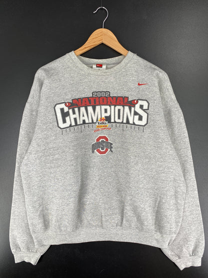 00' NIKE OHIO STATE FIESTA BOWL NATIONAL CHAMPIONS Size XL Vintage College Sweat-shirt / A5538