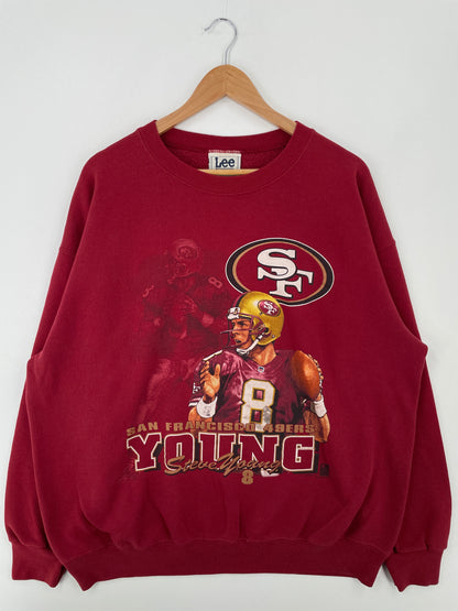 1997 SAN FRANCISCO 49ERS Made in USA Size XL Vintage NFL Sweat-Shirt / A8914