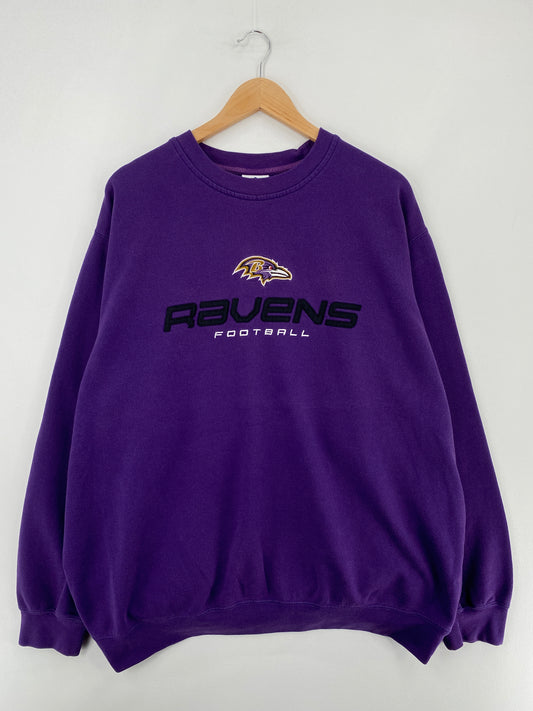 Vintage BALTIMORE RAVENS Approx. Size XL/ XXL NFL Sweat shirt / E2440S