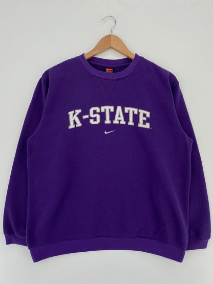 00' NIKE x KANSAS STATE Size L Vintage College Sweat-Shirt / A3272