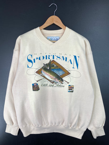 90's NATIONAL SPORTSMAN Size L Vintage Sweat-Shirt / A8314