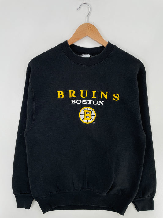 90's SALEM x BOSTON BRUINS Made in USA Size M Vintage NHL Sweat-Shirt / E3035S