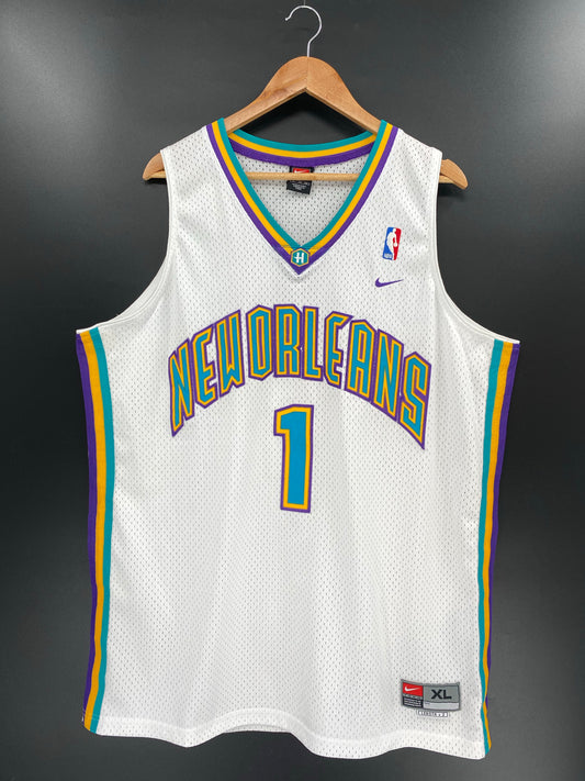 00' NIKE NEW ORLEANS HORNETS BARON DAVIS Size XL NBA Jersey / K4480