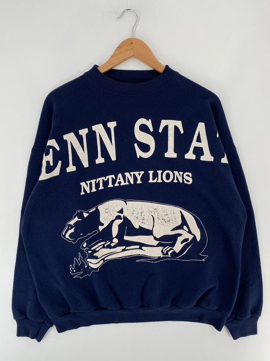 90's PENN STATE NITTANY LIONS Made in USA Size XL Vintage College Sweat-Shirt / E6167S